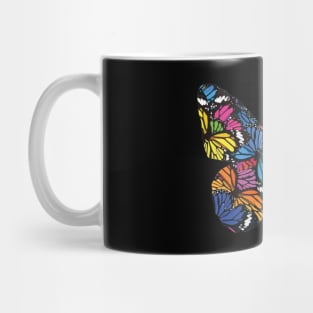 Butterfly Silhouette Pattern Mug